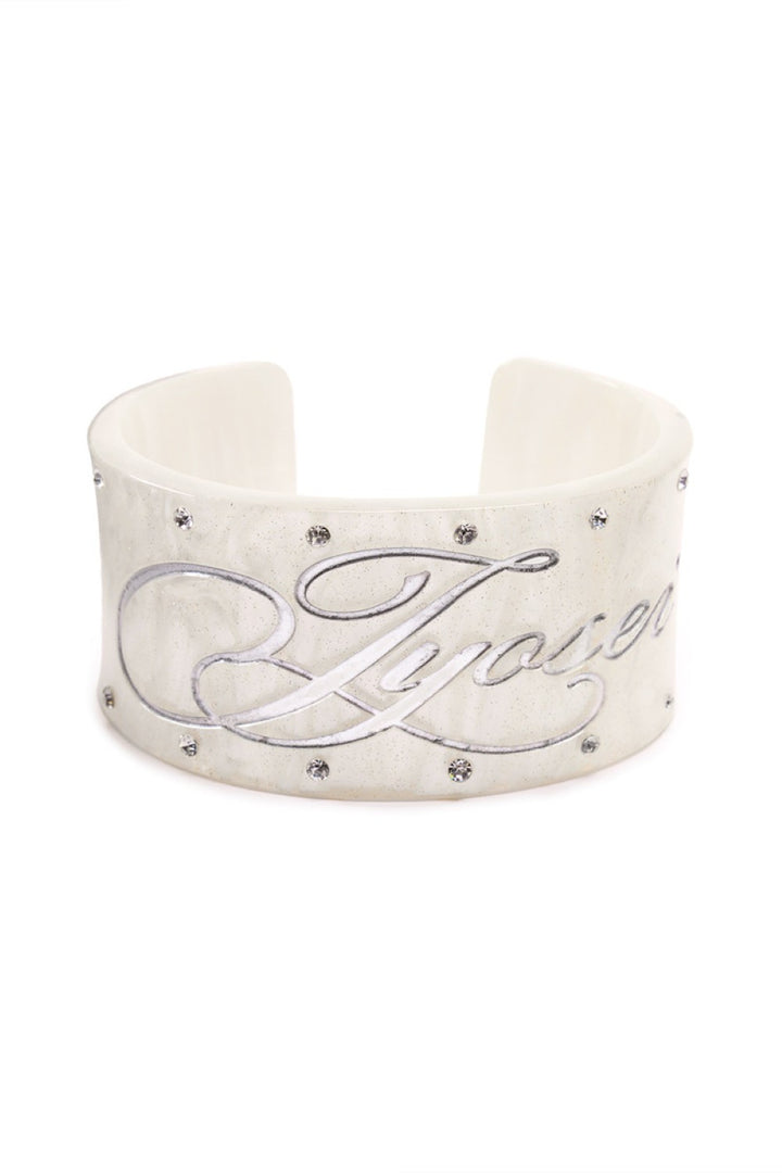Vintage Crystal Logo Bangle