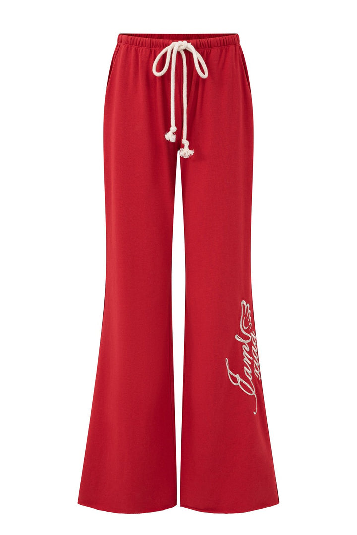 Cherry Cloud Script Sweatpants