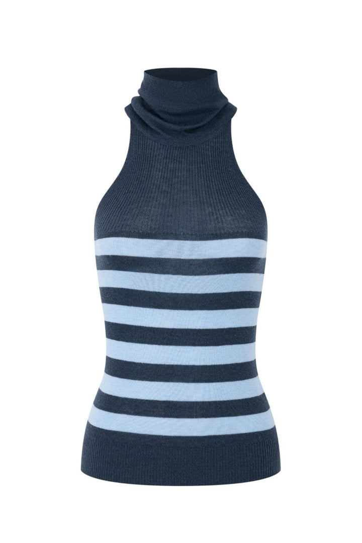 Cleo Striped Turtleneck Top