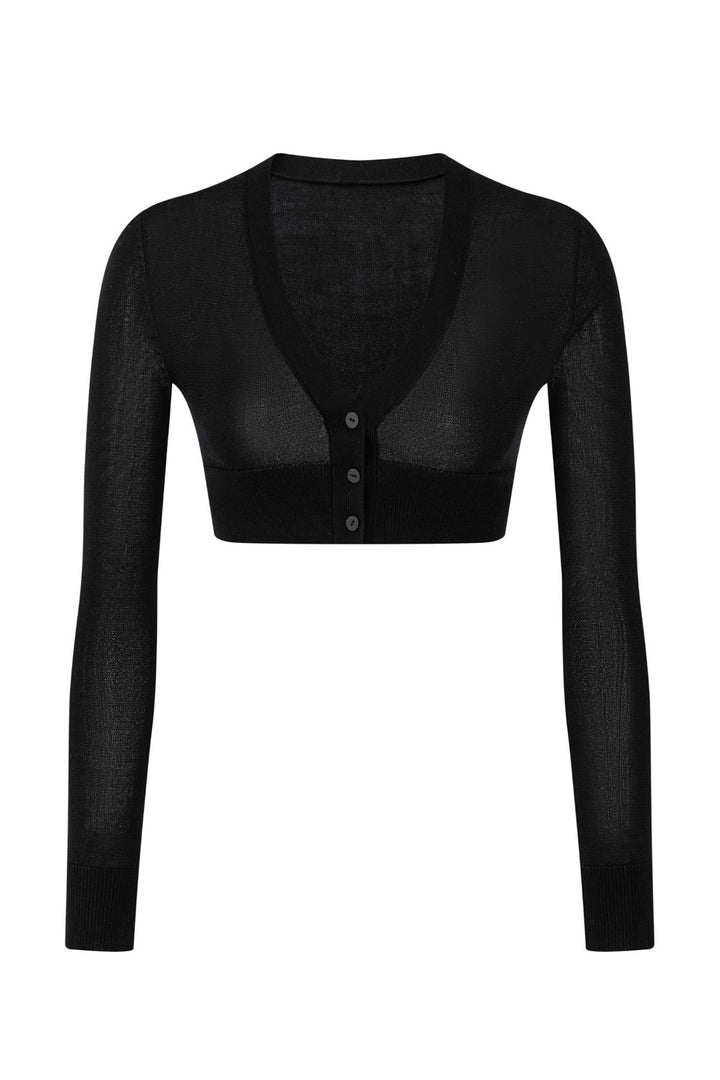 Kaia Cropped Knit Cardigan