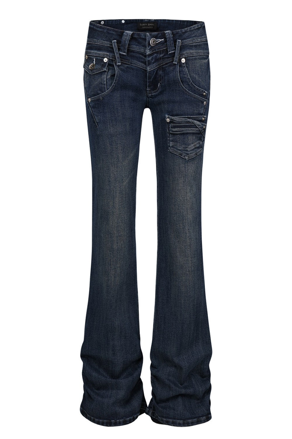 Indigo Hour Low-Rise Jeans