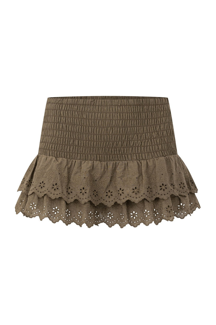 Eyelet Ruffle Cake Skirt