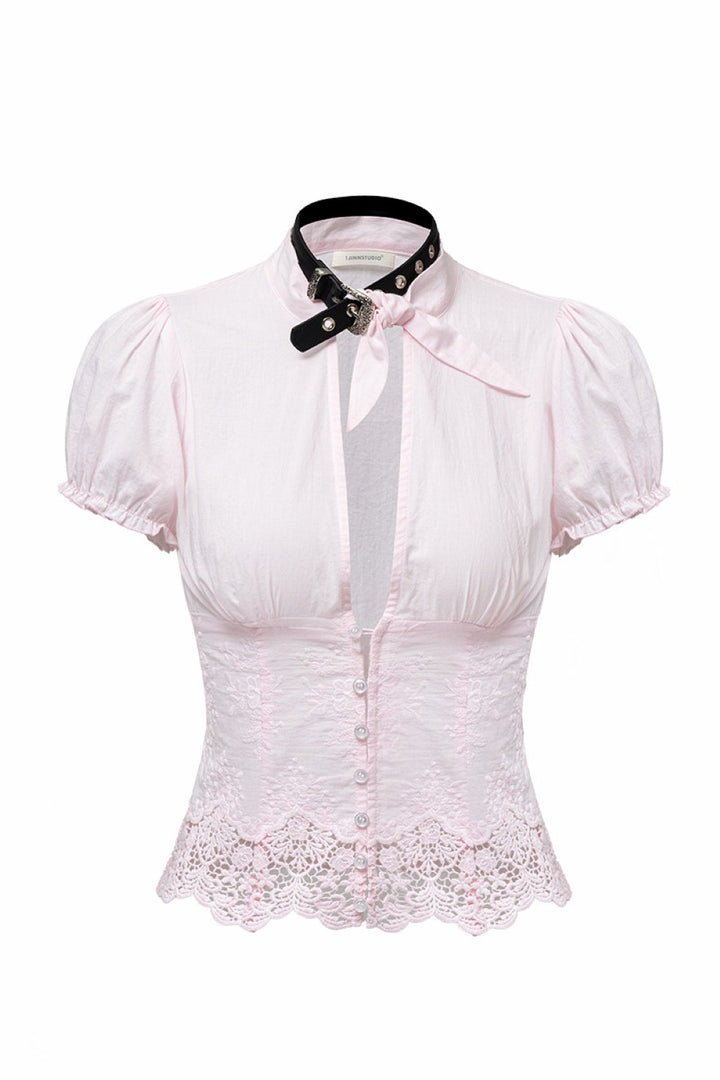 Parisian Ribbon Lace Blouse
