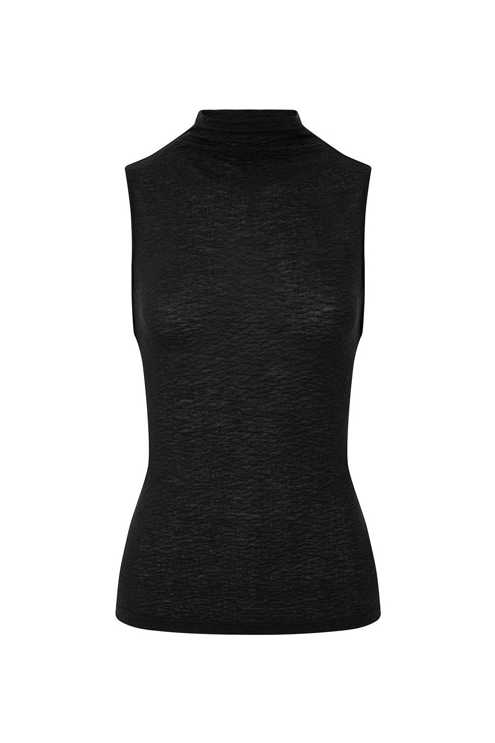 Open Back Turtleneck Top