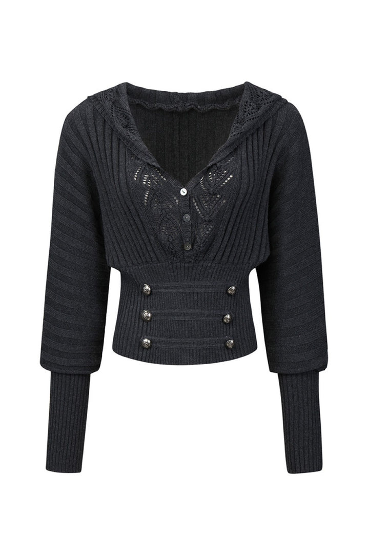 Siren Hooded Knit Sweater