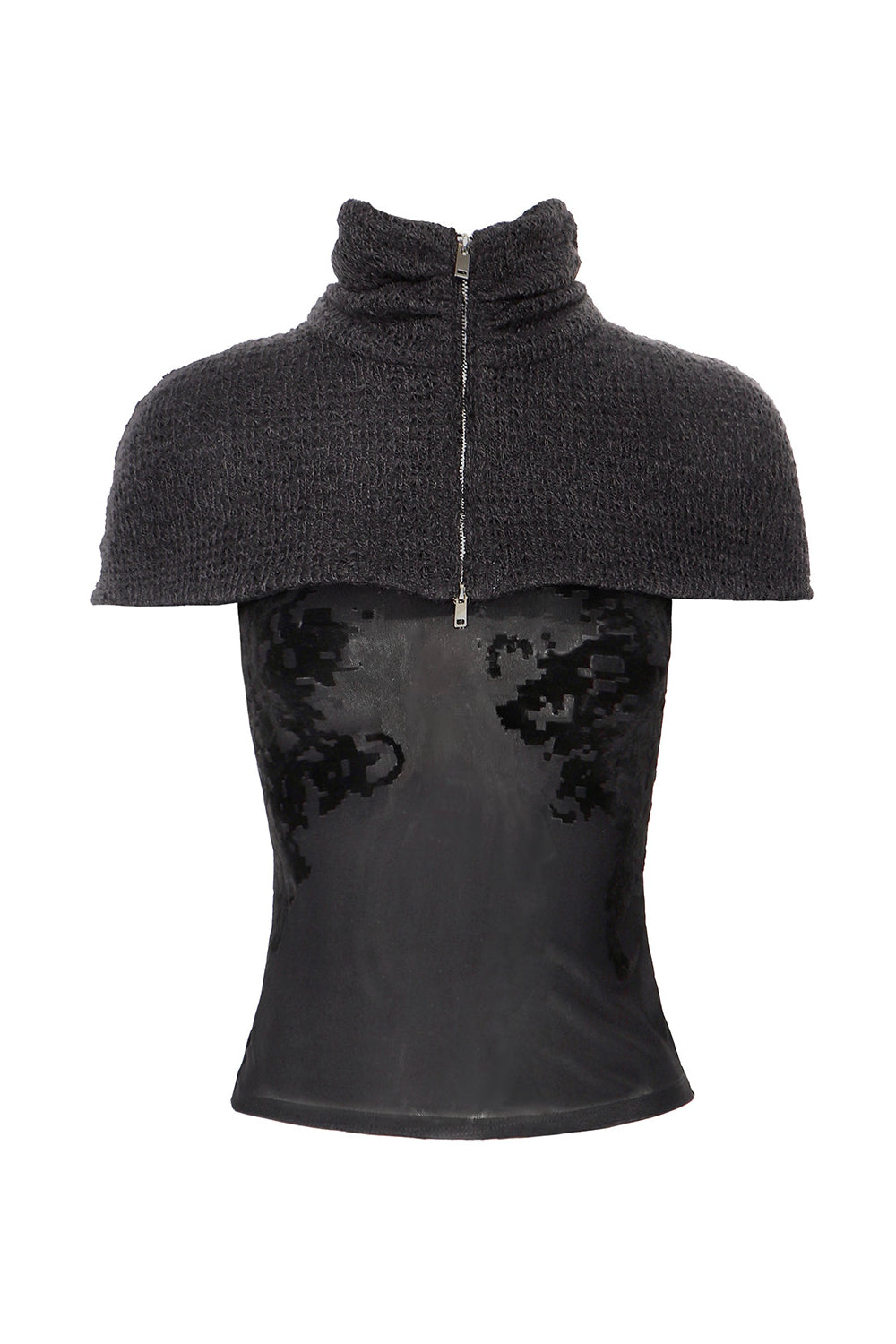 Elia Knit Cape Set Top