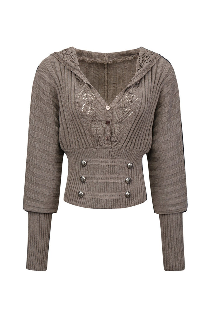 Siren Hooded Knit Sweater