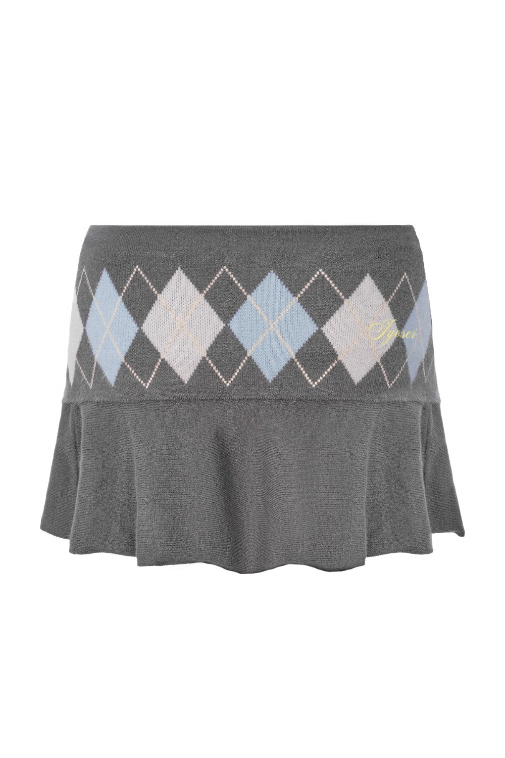 Amelie Pleated Argyle Skirt