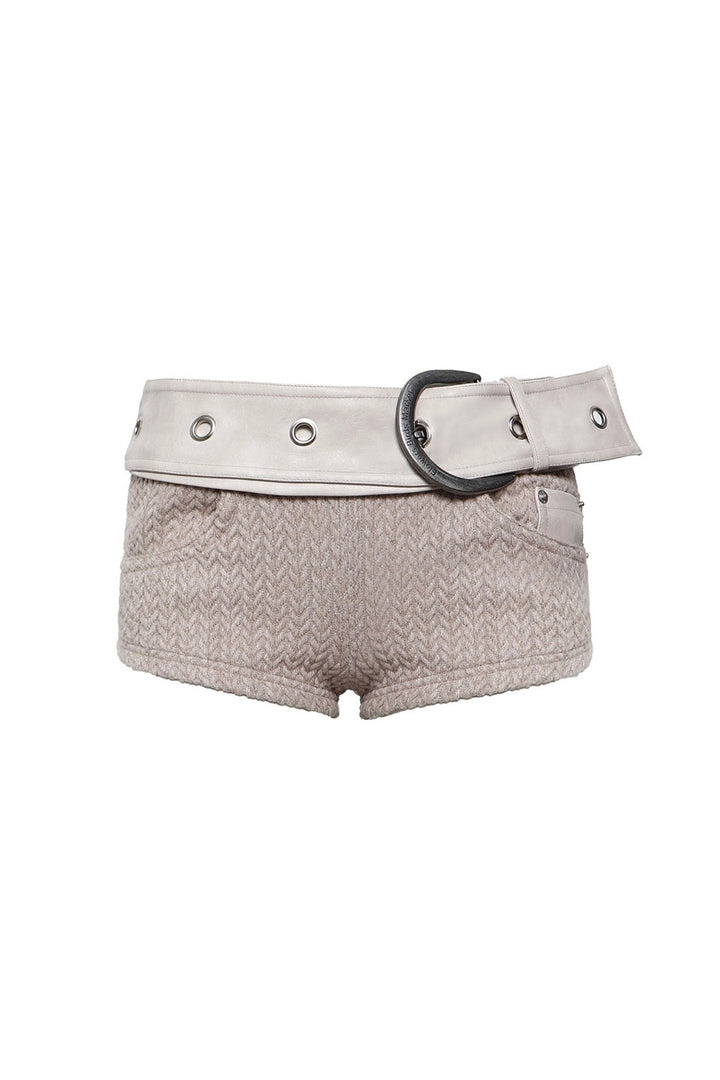 Bianca Belted Knit Shorts