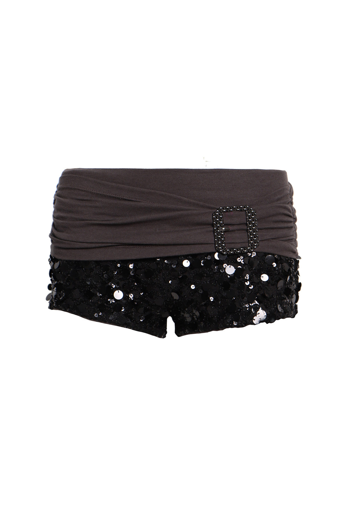 Sequin Ruched Party Shorts