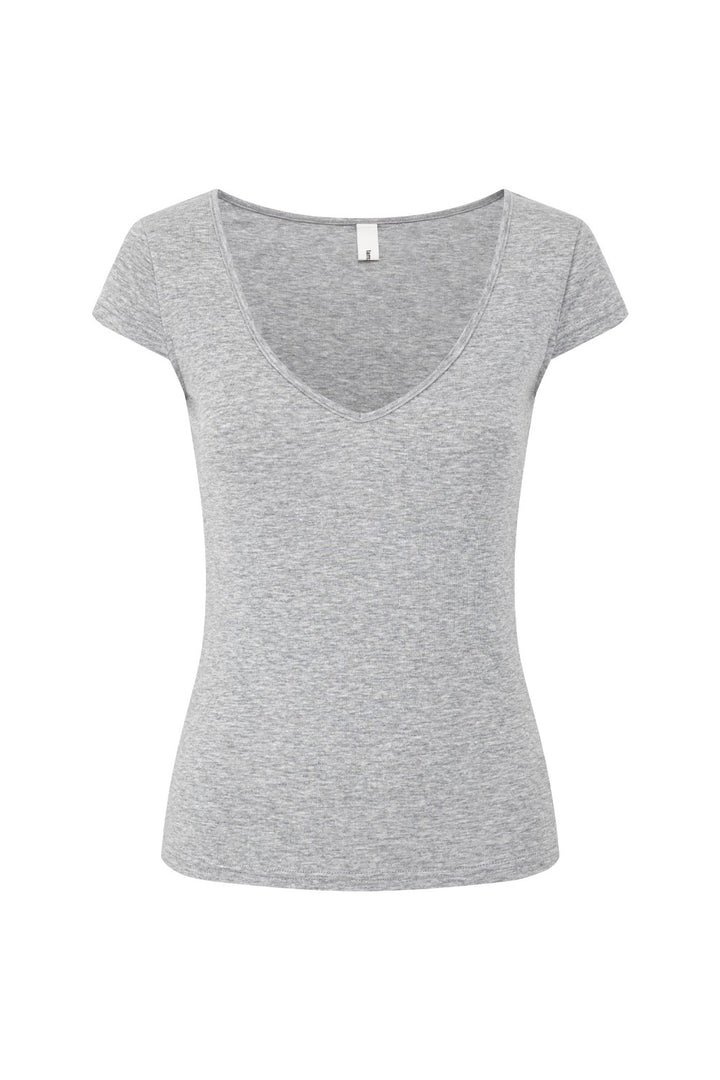 Airy V-Neck Slim Shirt