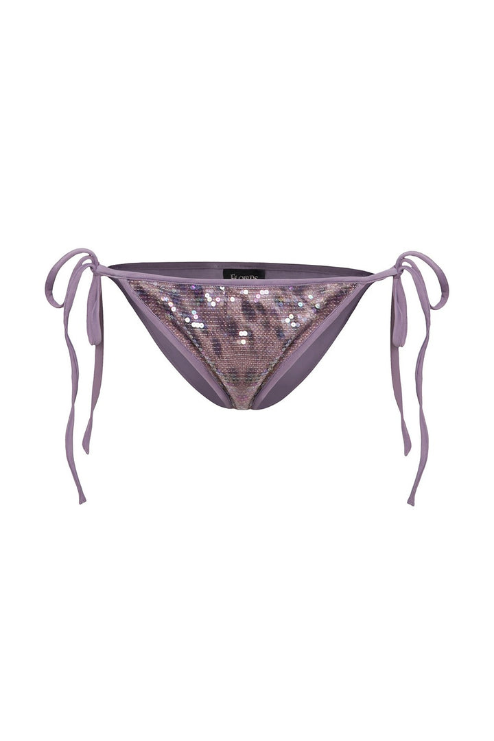 Serena Sequin Leopard Bikini Bottoms