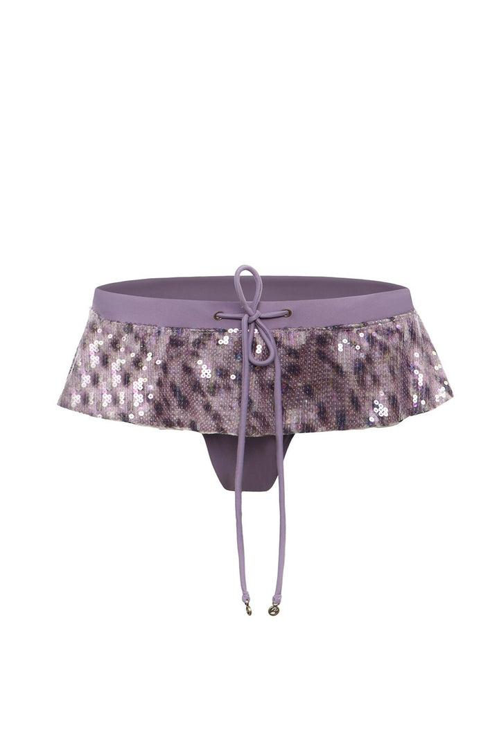Serena Sequin Ruffle Bikini Bottoms