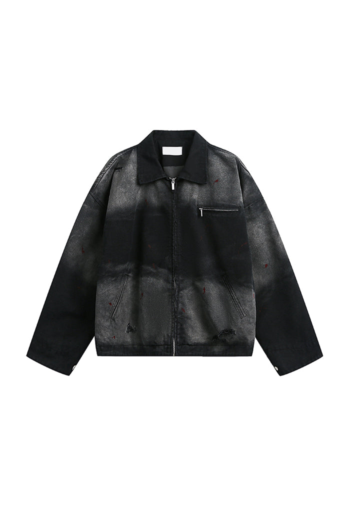 Charcoal Gradient Denim Jacket
