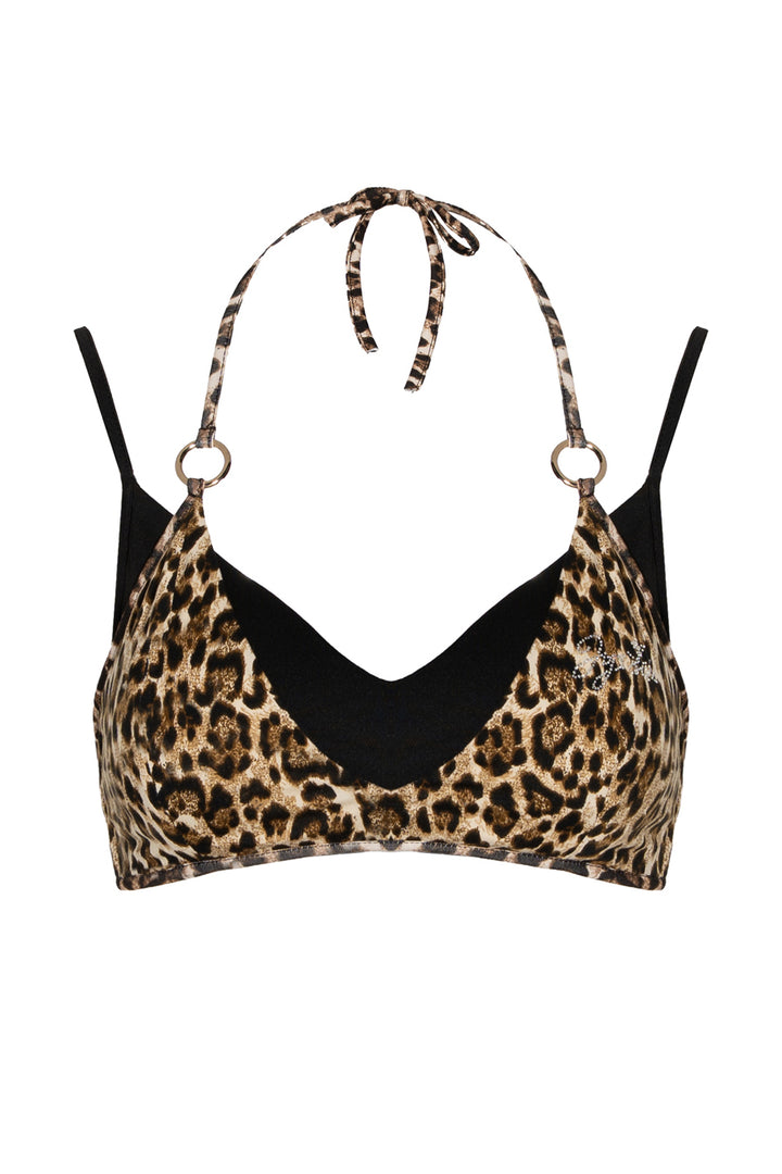 Leopard Love Halter Bra