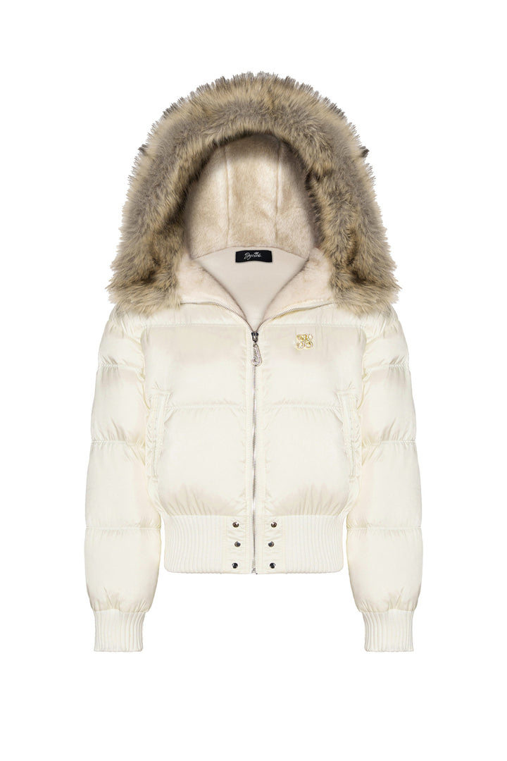 White Blair Lace-Up Jacket