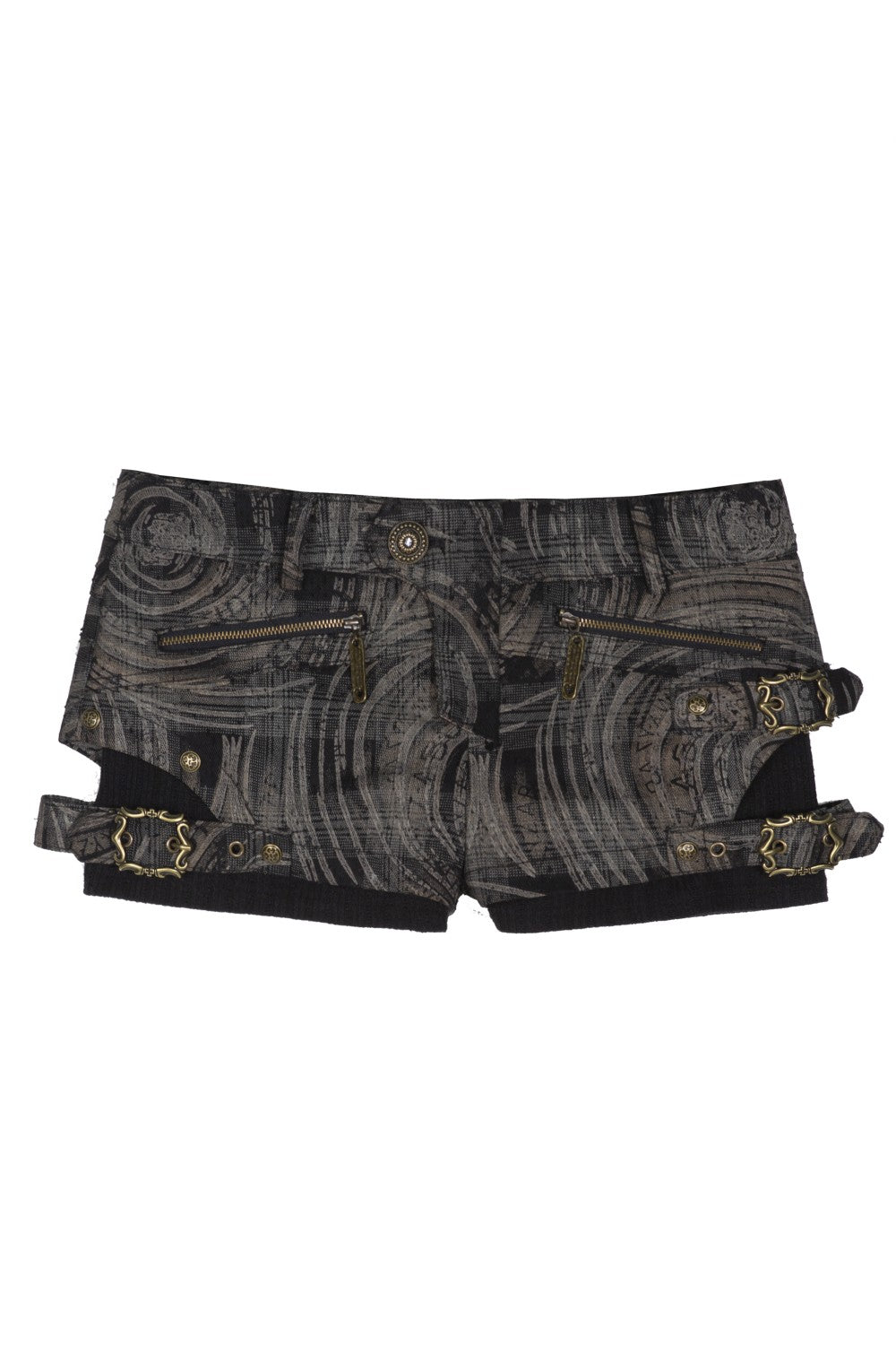 Avery Buckled Low-Rise Shorts