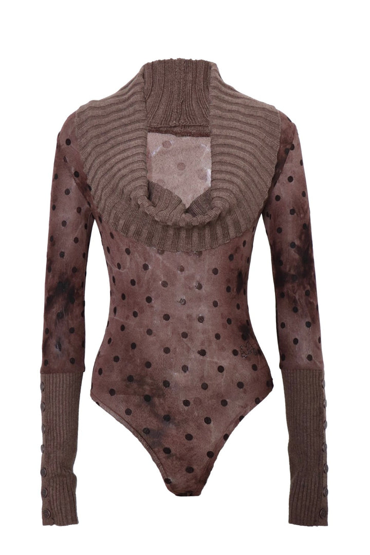 Sheer Polka Bodysuit