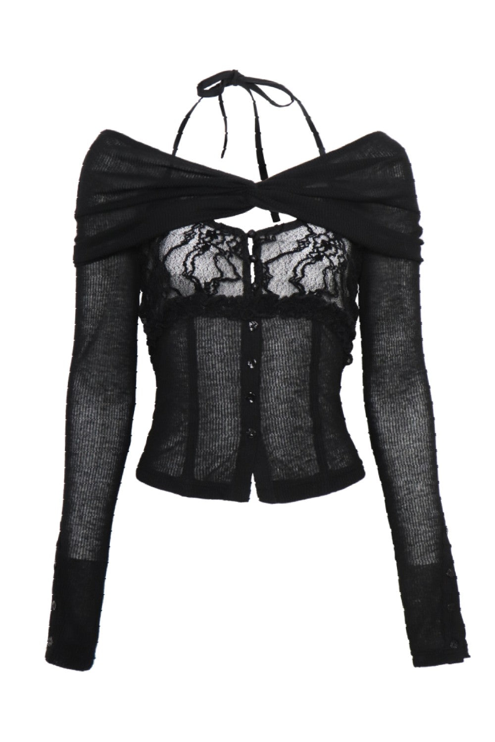 Aria Lace Wrap Top