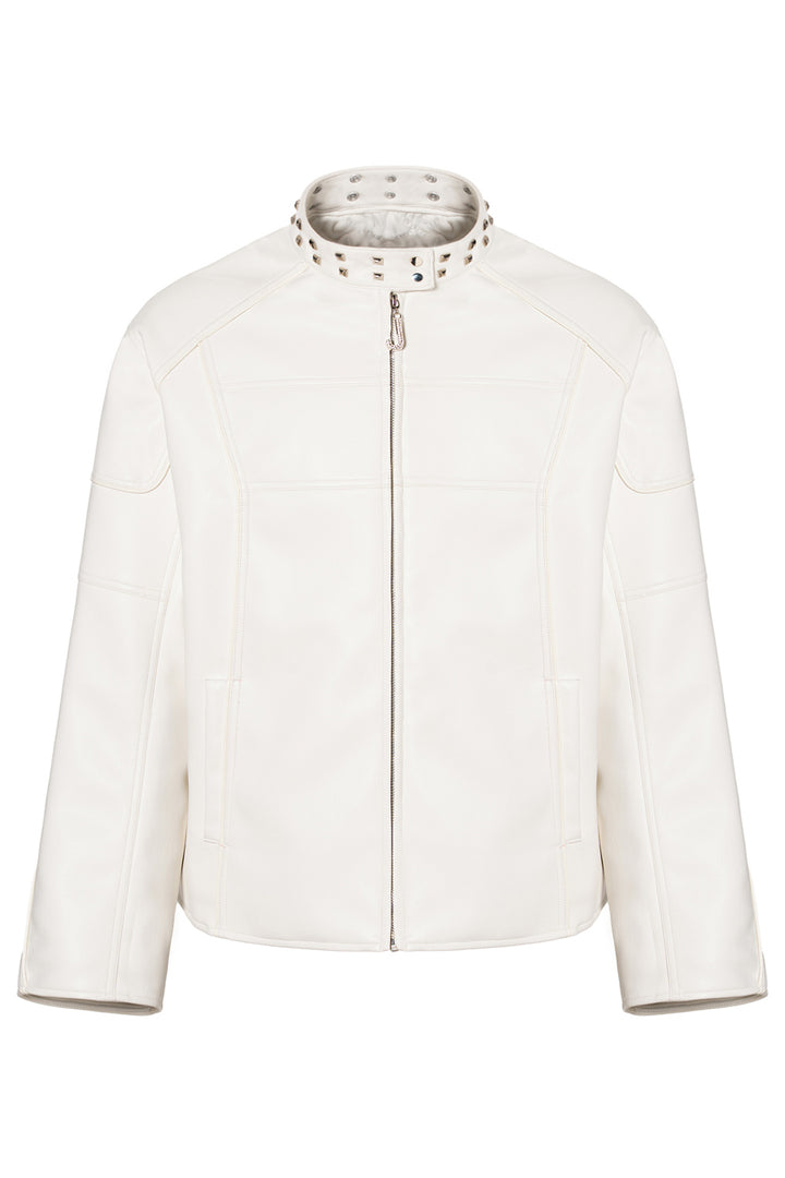 Avery White Rider Jacket