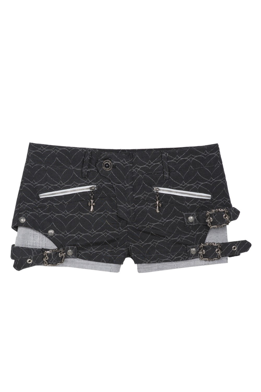 Avery Buckled Low-Rise Shorts