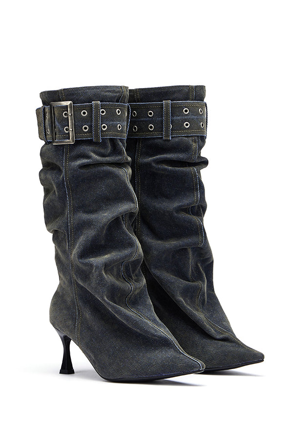 Keira Belted Slouch Boots