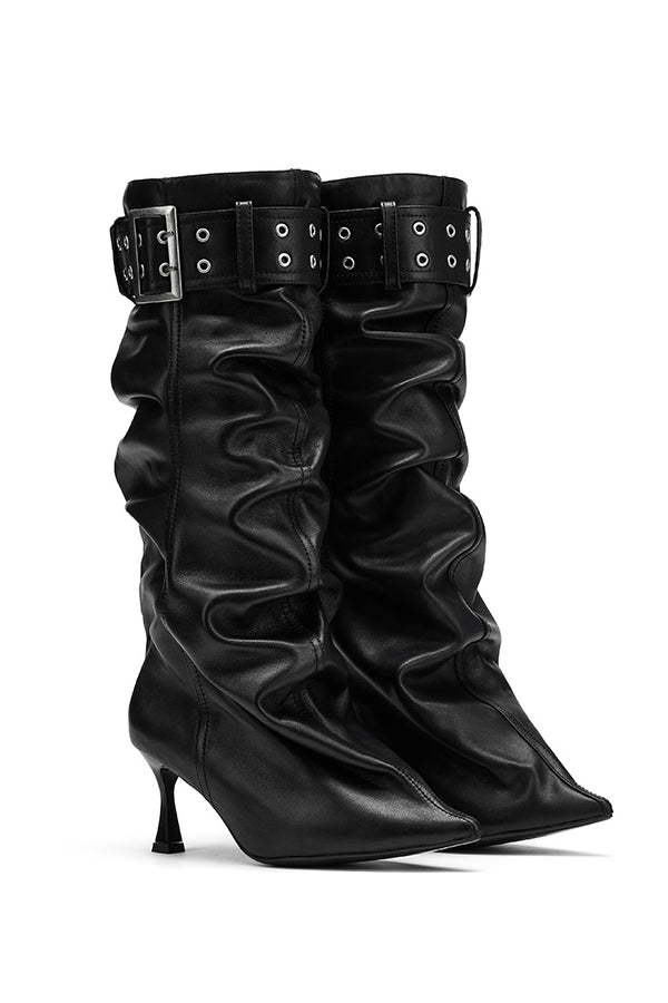 Keira Belted Slouch Boots