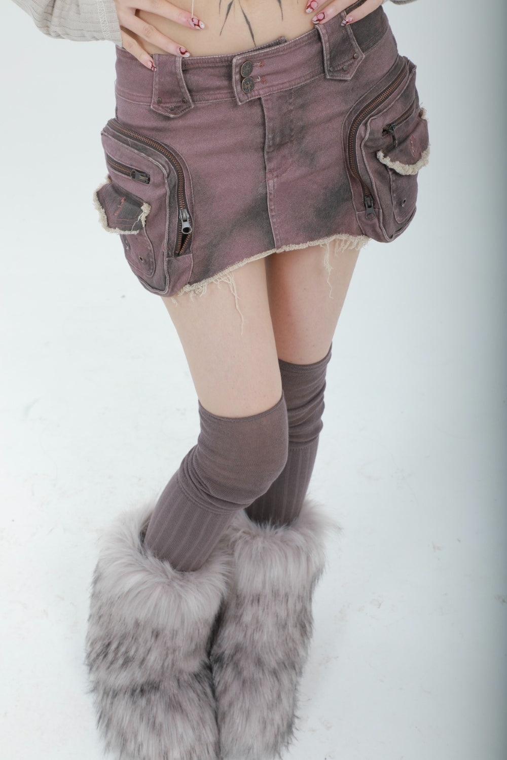Cargo Pocket Mini Skirt - Pixie Rebels