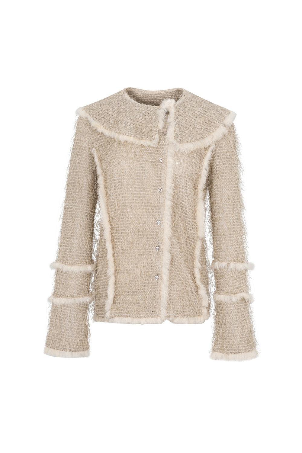 Lapped Asymmetric Knitted Sweater - Pixie Rebels
