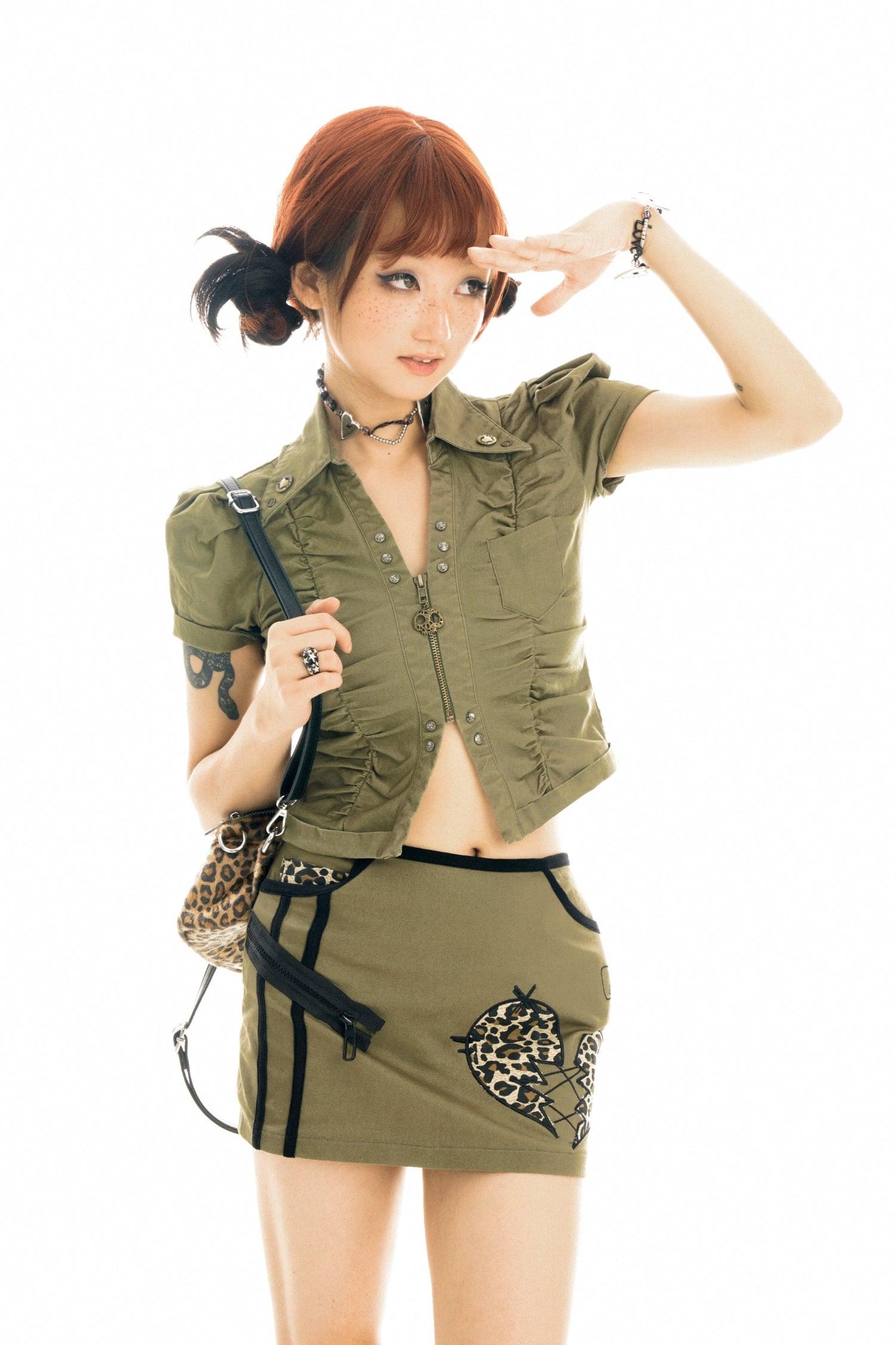 Leopard Heartbroken Mini Skirt - Pixie Rebels
