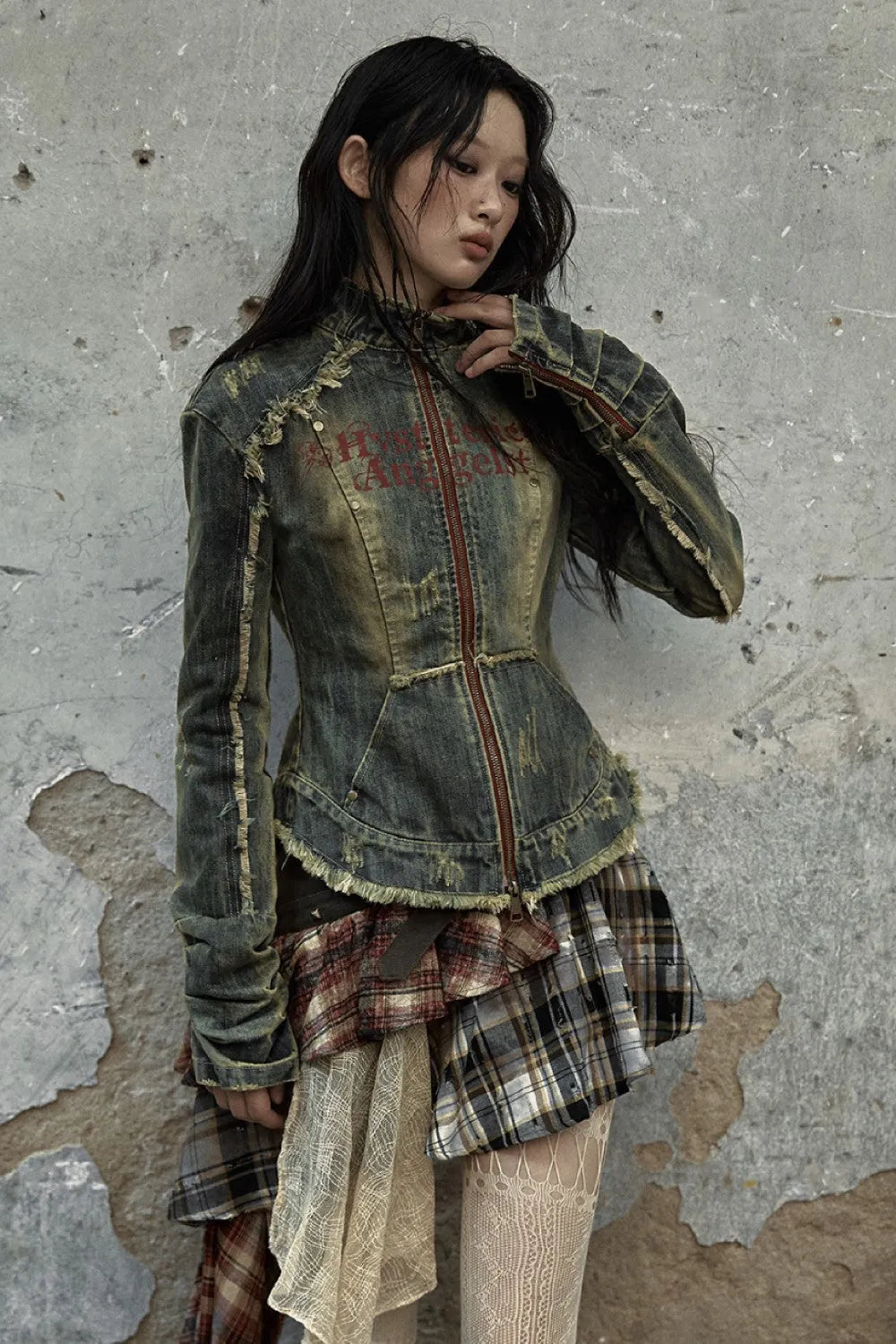 Distressed Denim Jacket – Pixie Rebels
