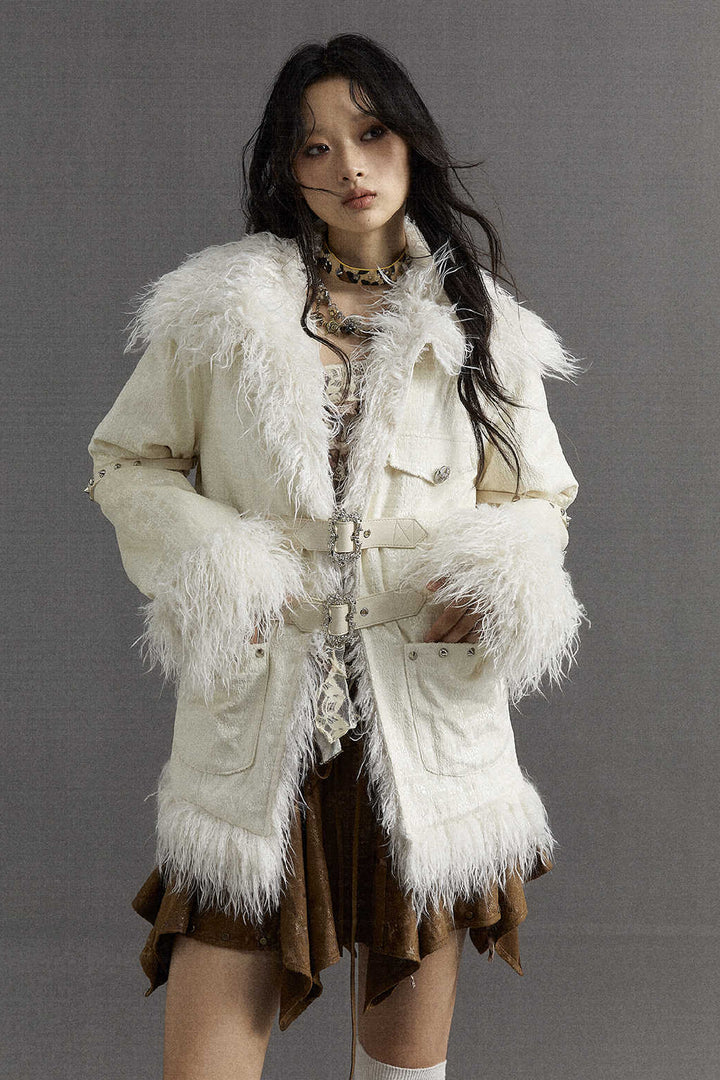 Ivory Fur Coat