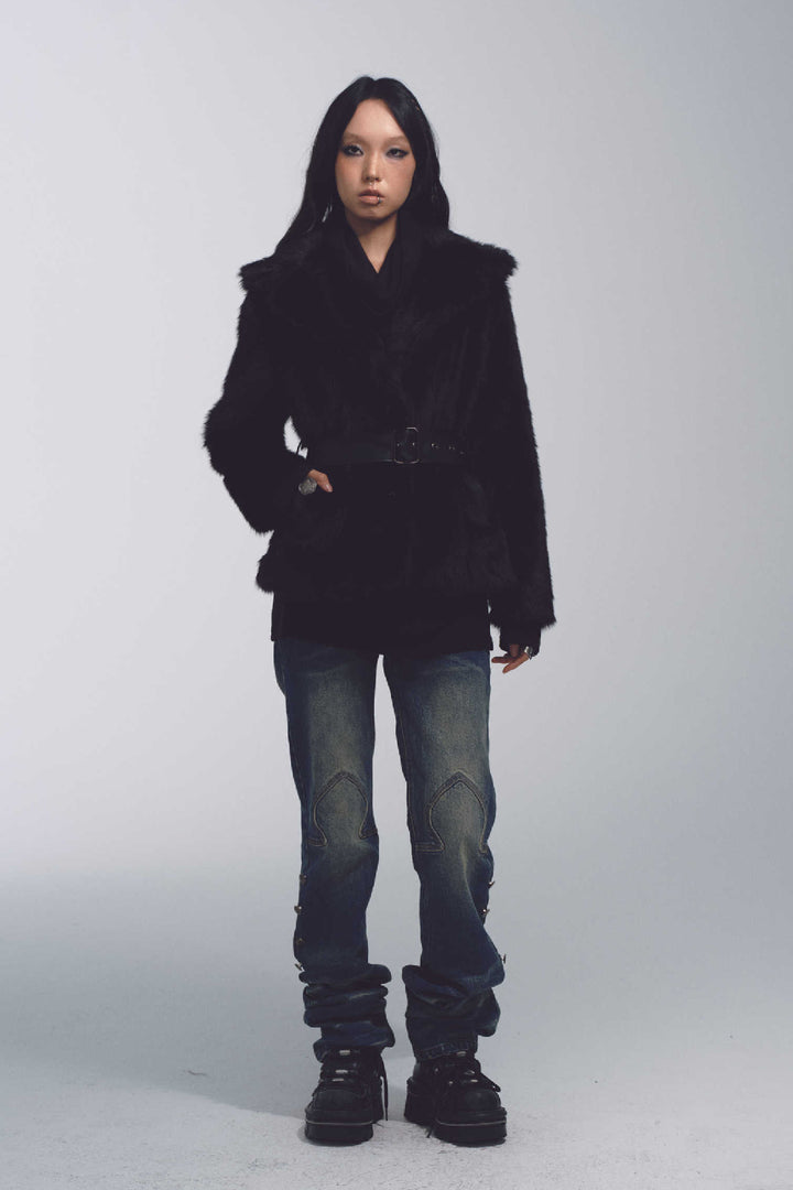 Lapel Fur Coat