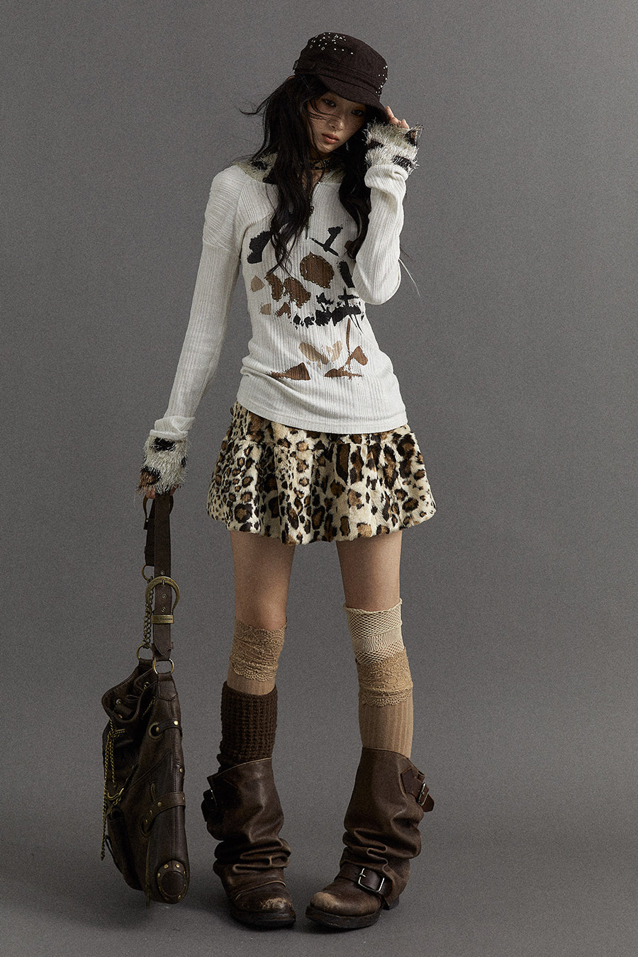 Leopard Fur Skirt – Pixie Rebels