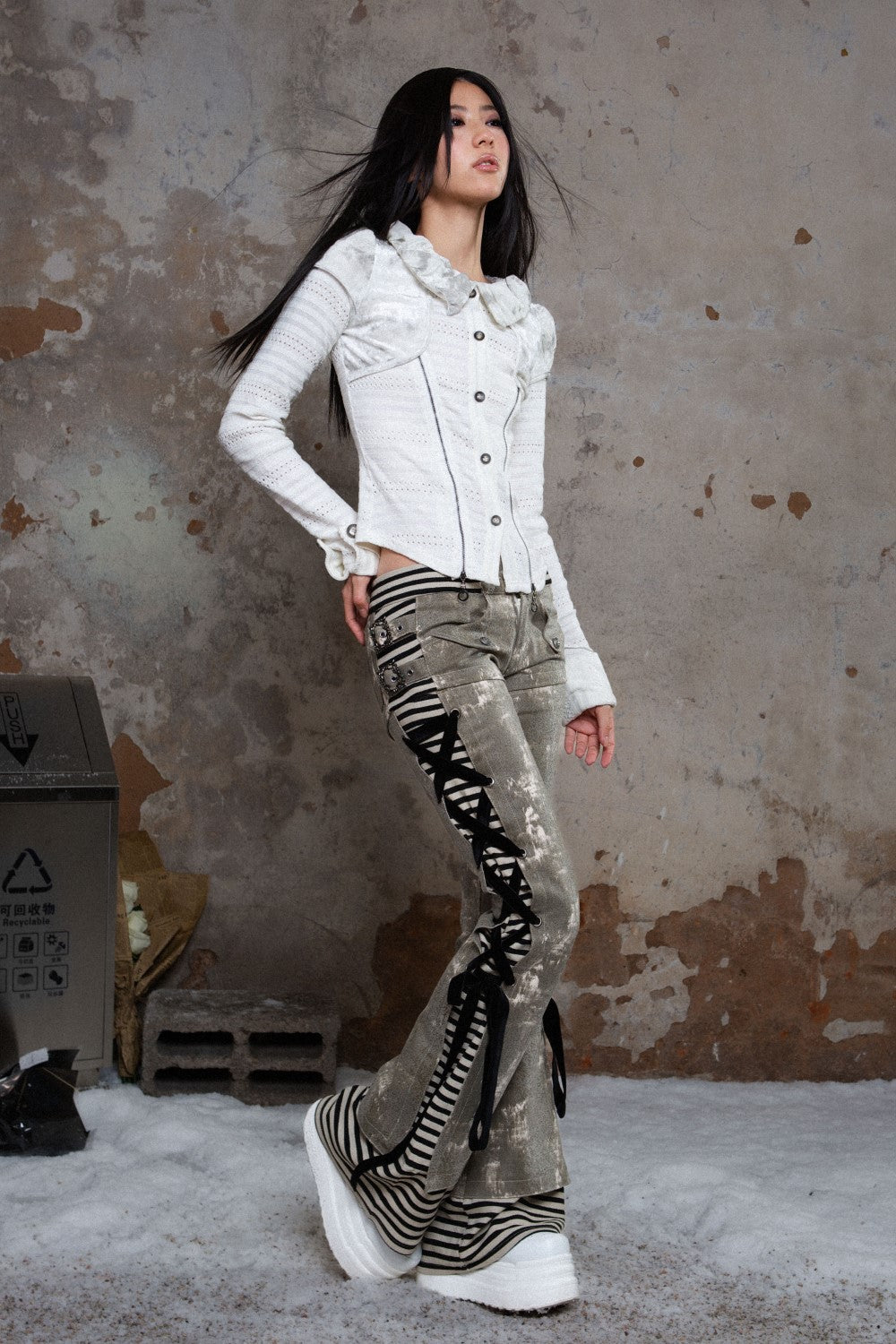 Convertible Lace-Up Pants