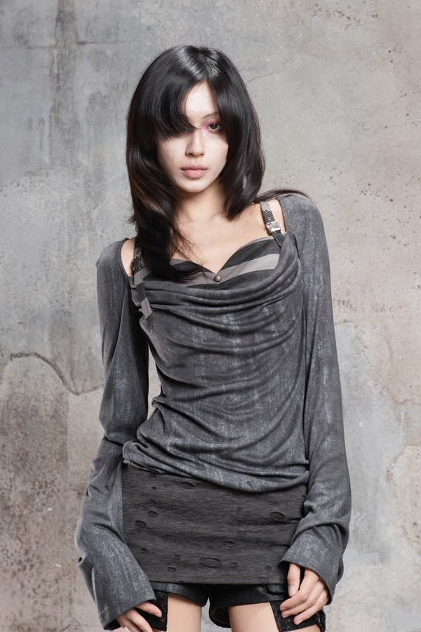 Lunar Mesh Scarf Top