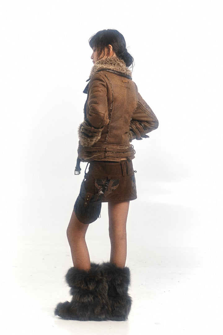 Shearling Leather Coat