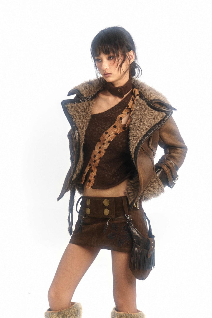 Shearling Leather Coat