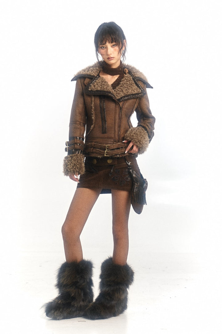 Shearling Leather Coat