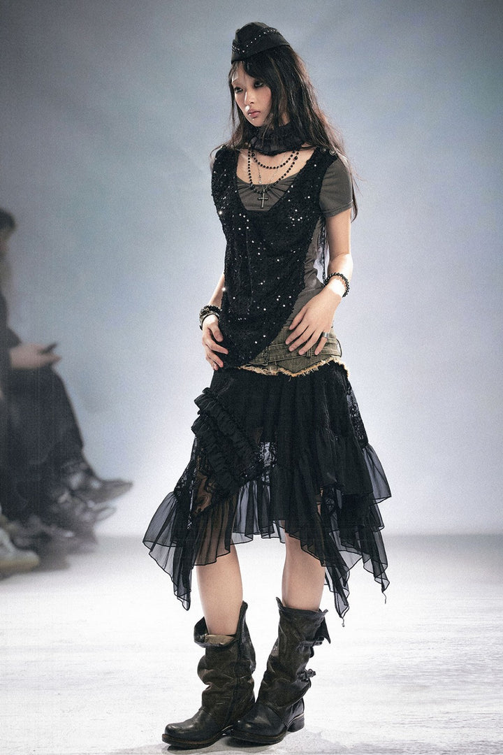 Dark Lace Oath Skirt