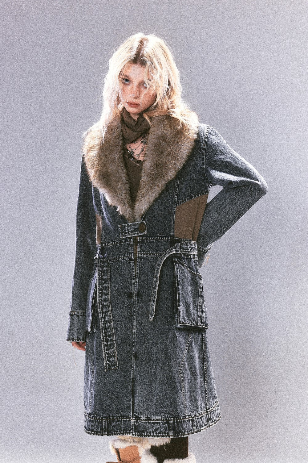 Long Denim Coat