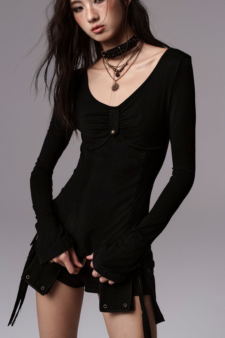Curve Shaped Slim Top