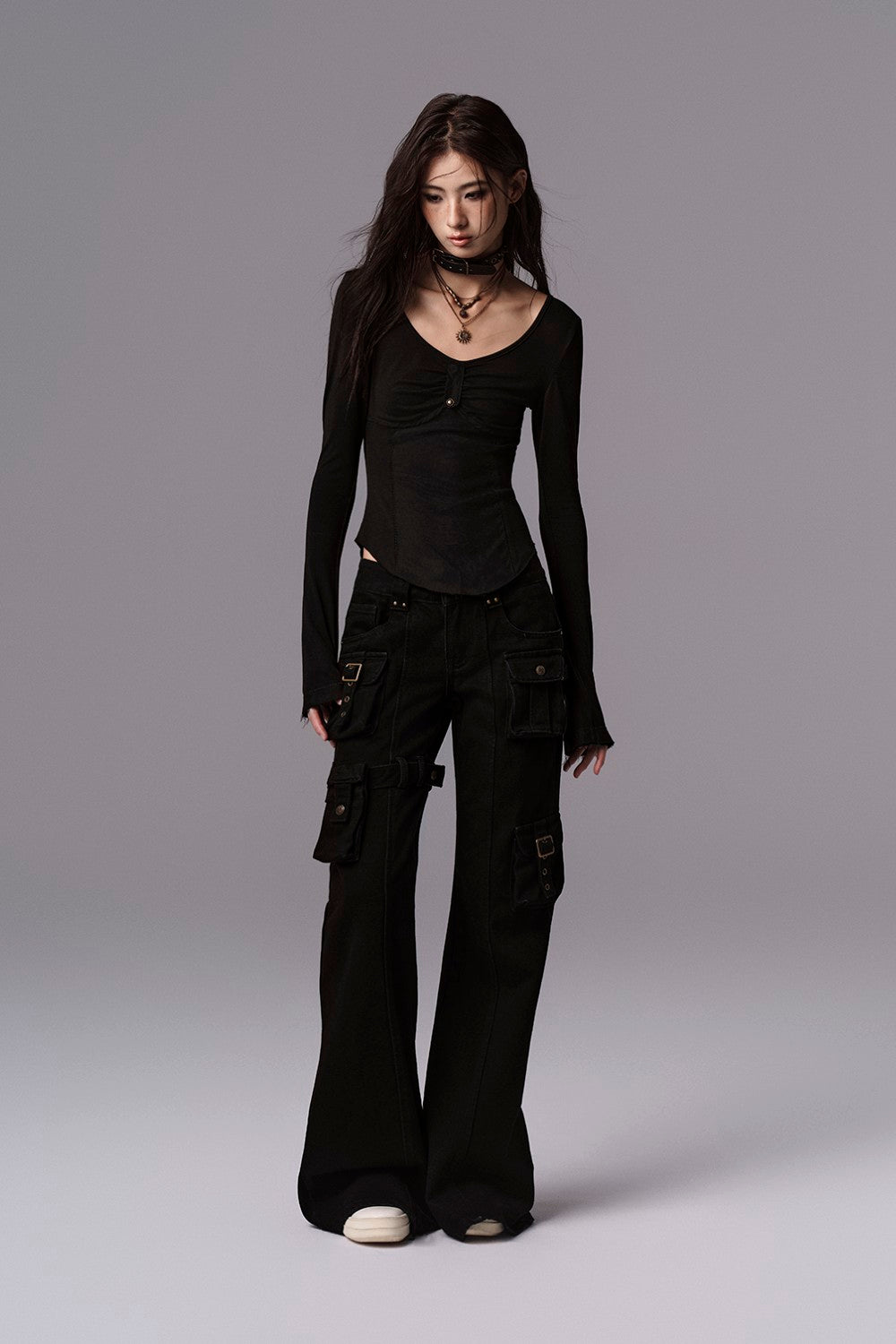 Curve Shaped Slim Top