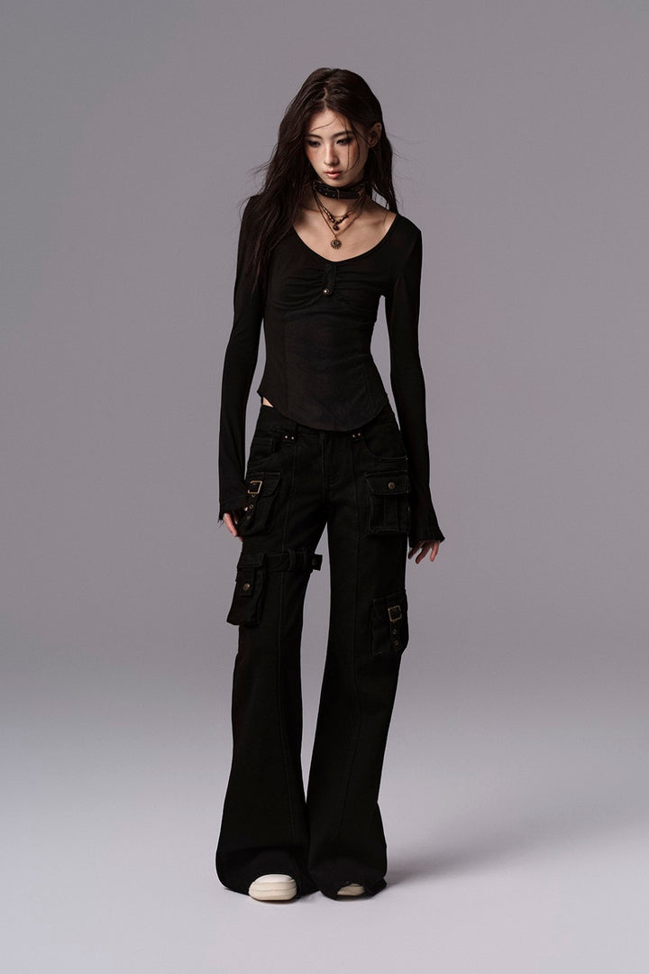 Curve Shaped Slim Top