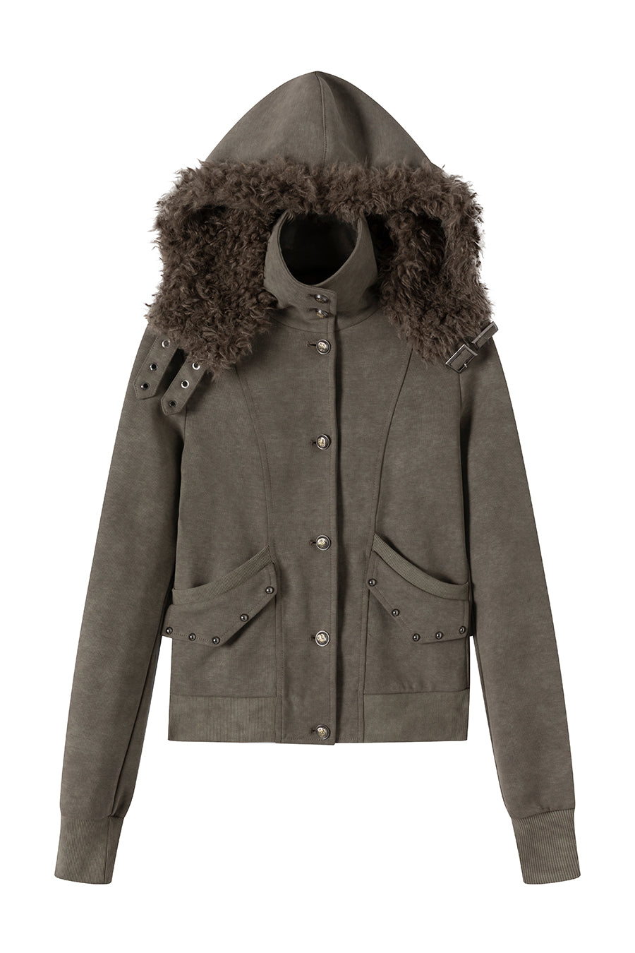 Lena Retro Moss Jacket