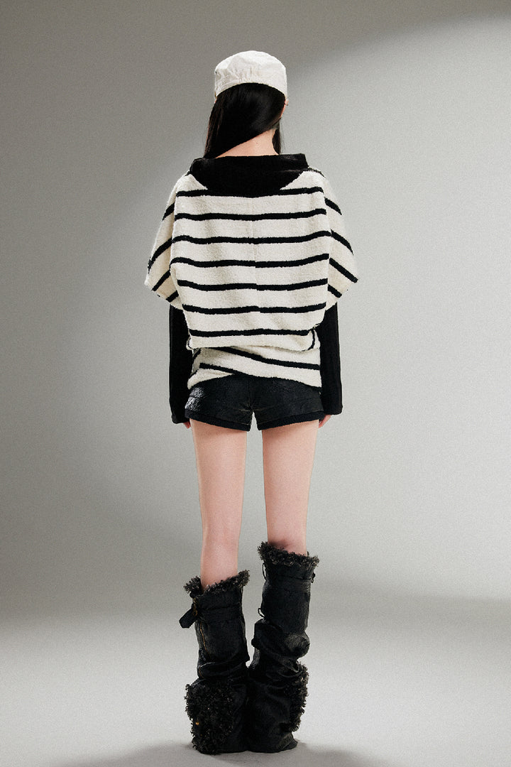 Striped Batwing Sweater