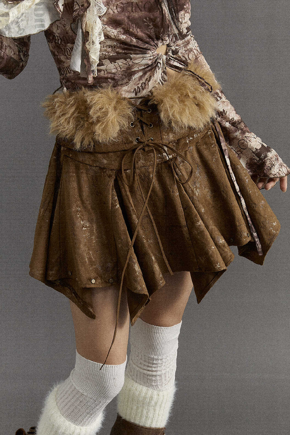 Rustic Fur Skirt