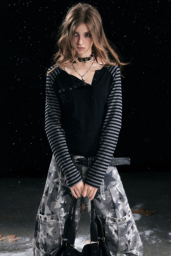 Striped Raglan Shirt