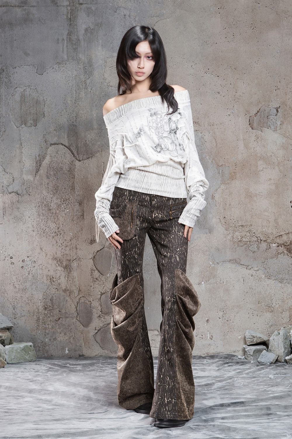 theredthread S ring curve tops ノースリ トップス Off-Shoulder Cybersigilism Shirt – Pixie Rebels