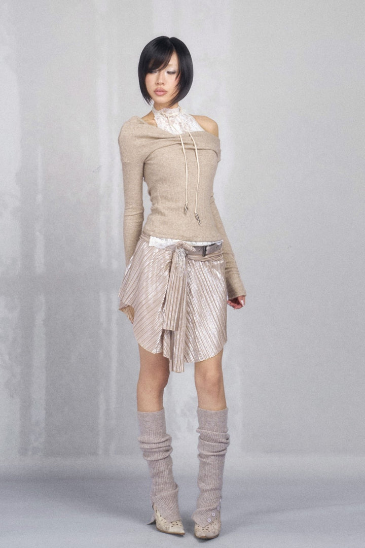 Ivy Shimmer Wrap Skirt